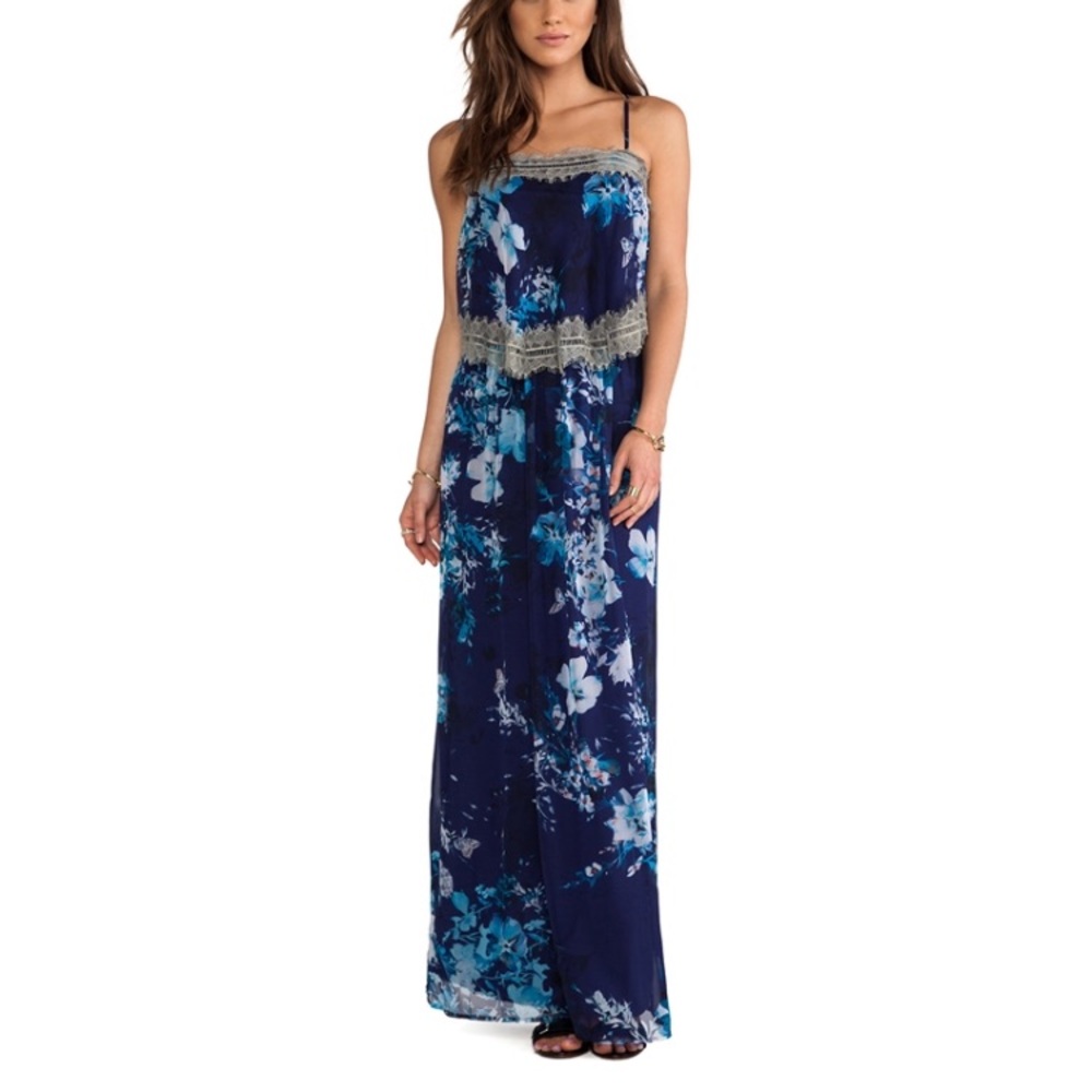 Twelfth Street by Cynthia Vincent floral maxi dress M